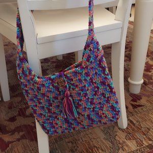 Handmade Crotched Hobo Bag